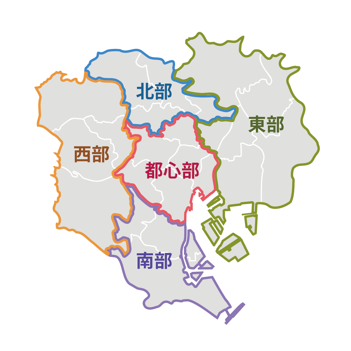 Map of Tokyo's 23 wards